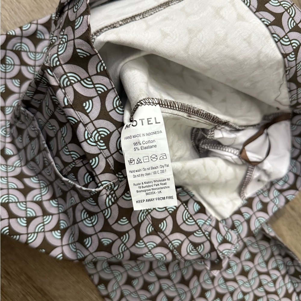 MOTEL • Jopan Flare Trouser in Retro Tile - Picture 6 of 14